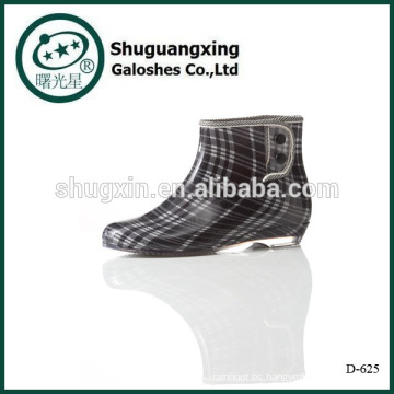 bota de lluvia a cuadros taizhou D-625